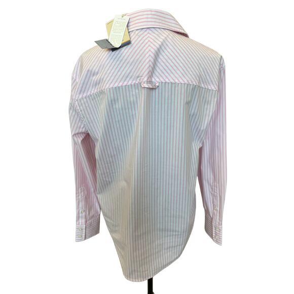 New ~ CASA CABANA  ~ Nordstrom  Bethany Stripe Shirt Size XS OVERSIZED - Picture 5 of 7